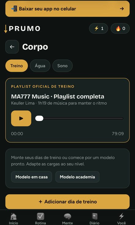 Aba Corpo com a playlist oficial de treino de 1h19